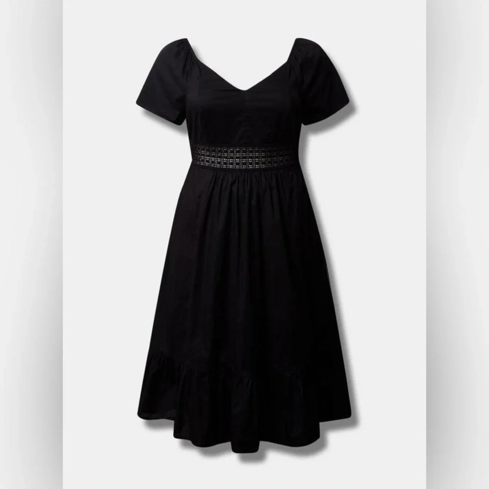 Torrid Black Midi Dress - Picture 4 of 16